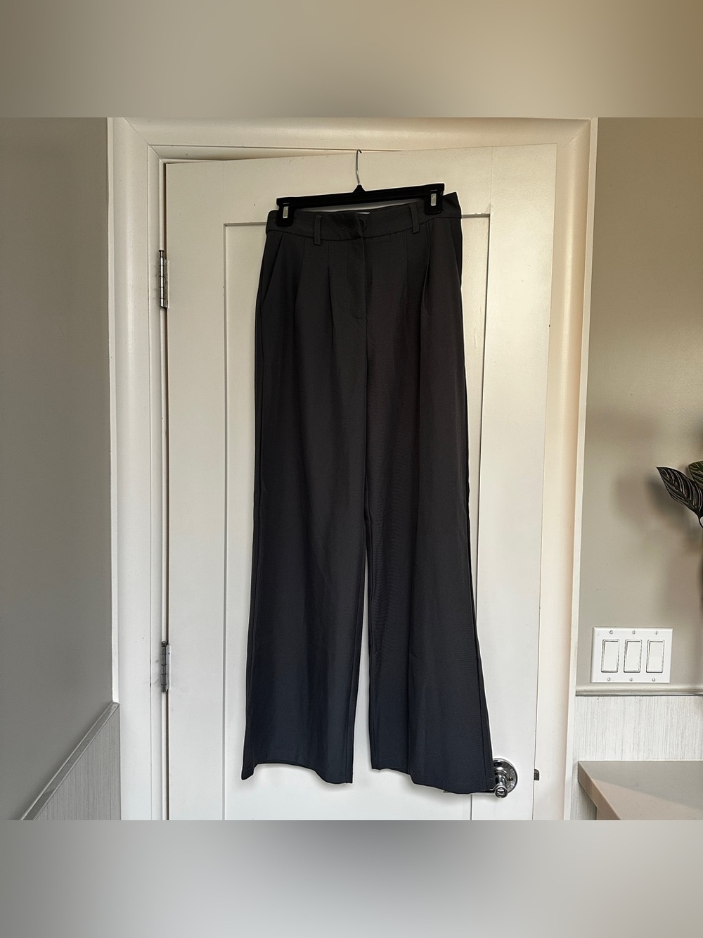 Princess Polly archer petite pants slate gray 4